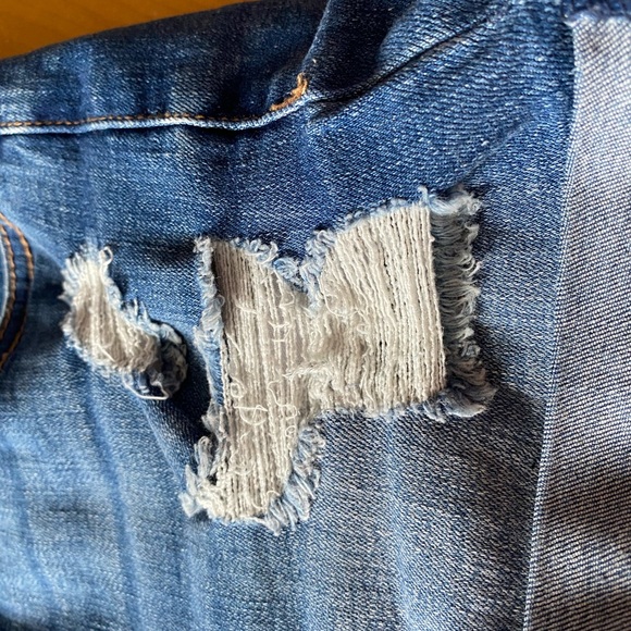 high waisted jeans short - Picture 2 of 4